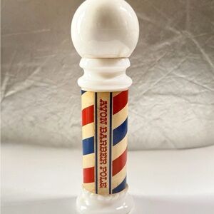 Collectible Vintage Avon Barber’s Pole 3 oz Wild Country Aftershave (empty)